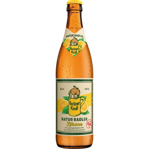 Berliner Kindl Radler Naturtrüb Zitrone 0,5 L