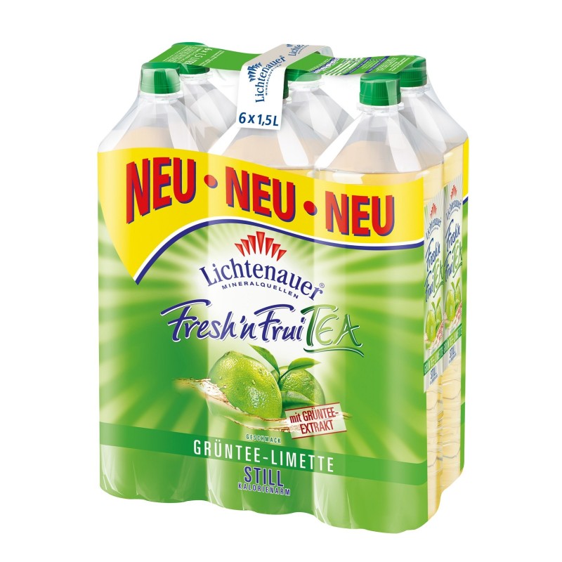 Lichtenauer Fresh'n Frui Tea Grüntee-Limette 1,5 L
