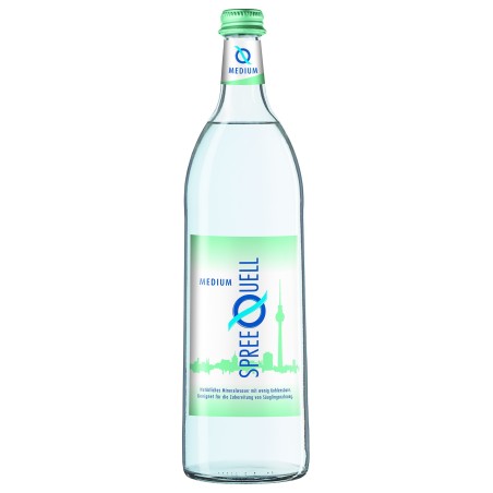 SpreeQuell Mineralwasser Medium 1,0 L