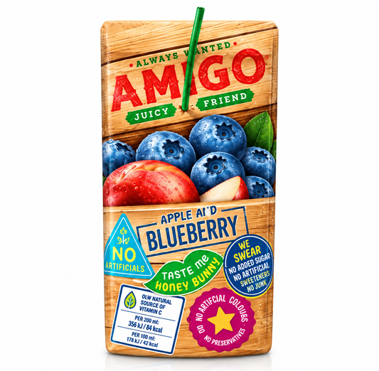 Amigo Apple Blueberry - 8 Stück Softdrinks 200ml