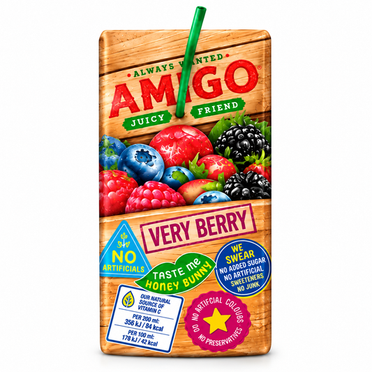 Amigo Very Berry - 8 Stück Softdrinks 200ml