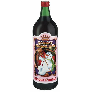 Schneemännchen Kinderpunsch - 1,0 Ltr. Flasche - Alkoholfrei