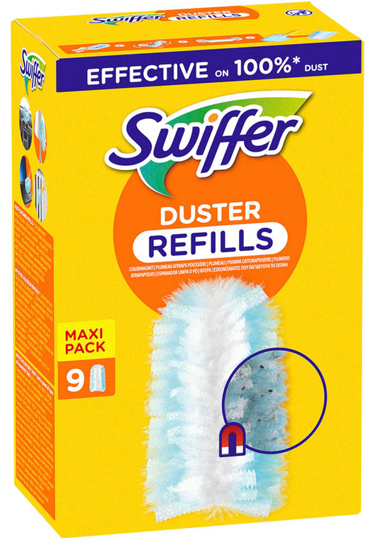 Swiffer DUSTER Nachfüllpack -  Staubfangtücher Mikrofaser, 9 Stk.