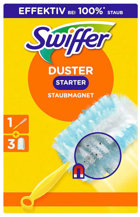 Swiffer DUSTER STARTER STAUBMAGNET Staubfangtücher Mikrofaser, 1 Set
