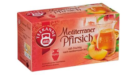 Teekanne Mediterraner Pfirsich 20 Beutel