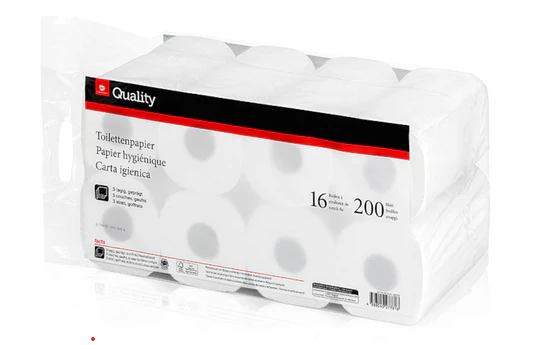Transgourmet Quality Toilettenpapier 3lg. 16 Rollen a 200 Blatt