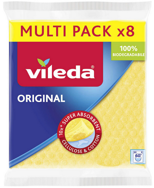 Vileda ORIGINAL Schwammtücher Naturfaser - 1 x 8Stk.
