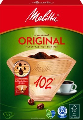 melitta Filtertüten Original 102 braun