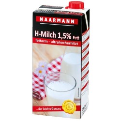 Naarmann H-Milch 1,5 % Fett - 1 Ltr.