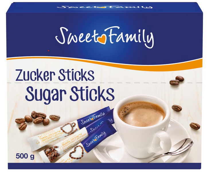 Zuckersticks Weiß - 100 x 5gr.